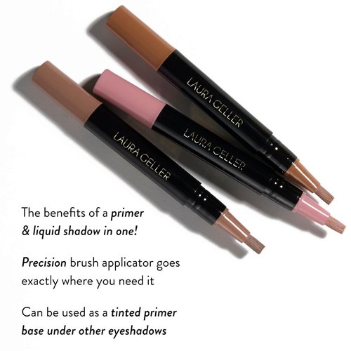 LAURA GELLER Spackle Waterproof Eye Hues - Liquid Waterproof Eyeshadow for Hooded Eyes & Mature Skin | Resists Creasing | Blossom