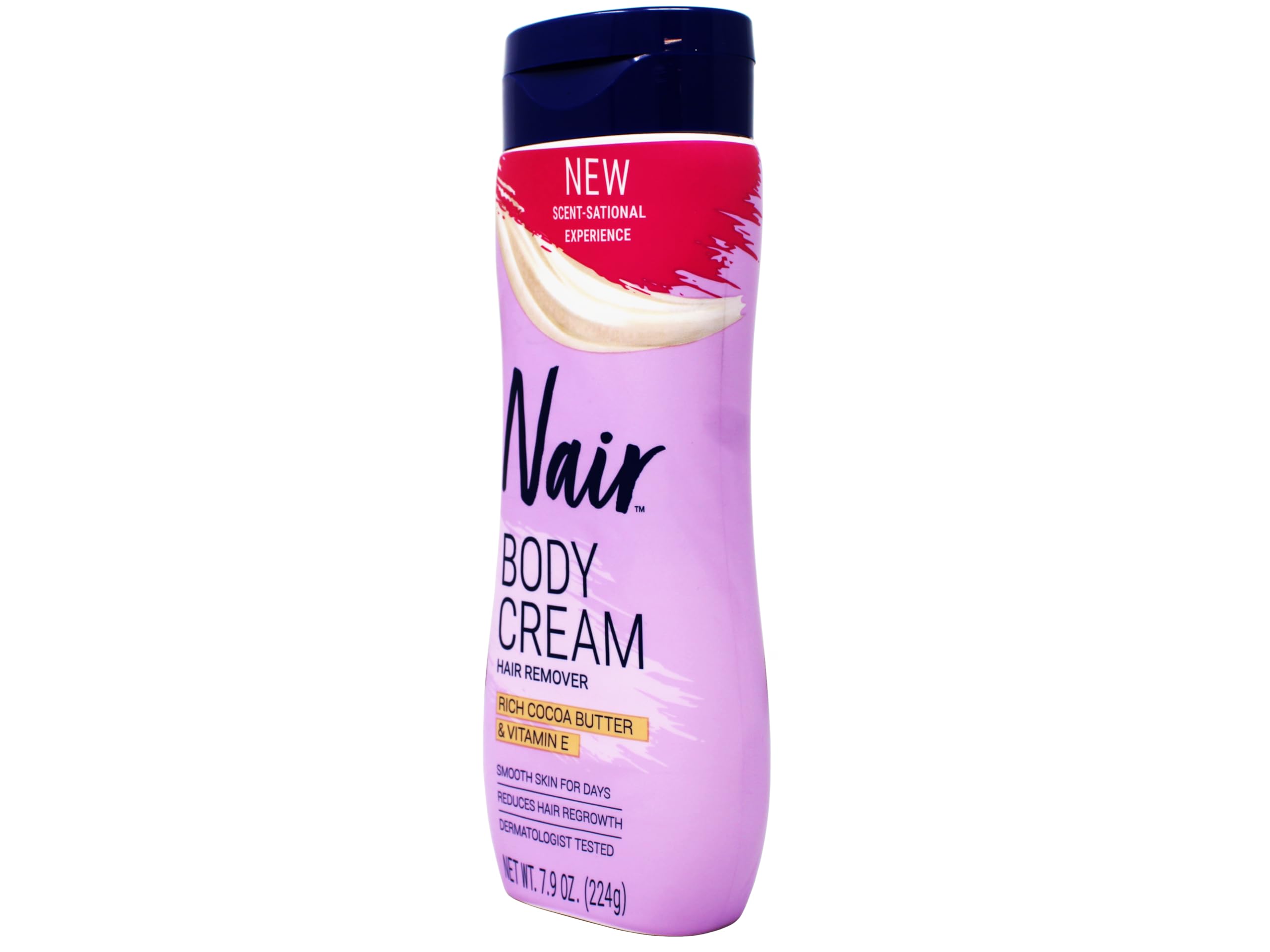 Nair Hair Remover Cream for Arms, Legs, Underarms and Bikini Area, Rich Cocoa Butter & Vitamin E, 7.9 OZ