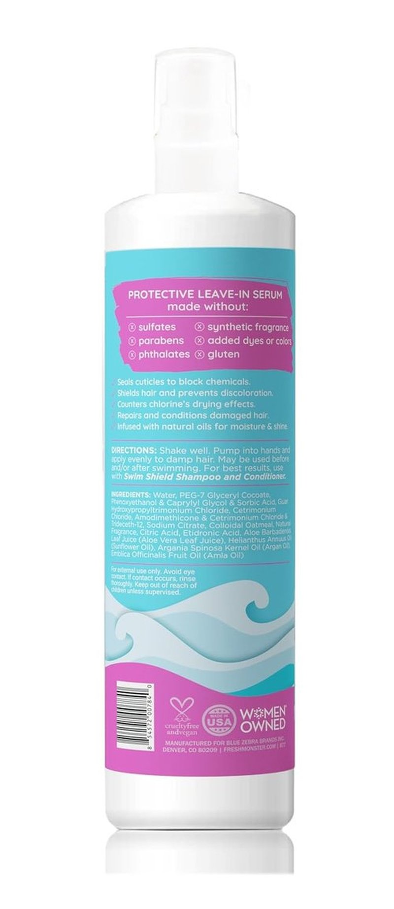 Fresh Monster Leave-In Conditioner Spray for Kids - Lightweight Detangler & Chlorine Protection | 8.5 oz