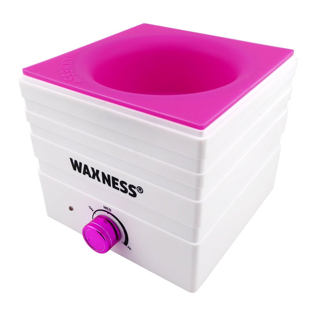 Waxness Non-Stick Silicone Bowl Insert for Wax Warmers – Pink, Fits Mini W-CUBE 5oz Warmers, Easy Clean Flexible Wax Pot Liner for Professional Use