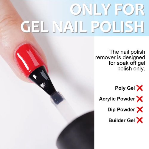 15ml Quick Gel Nail Polish Remover & Nail Latex Tape Kit, Fast Acting in 3-5 Mins, Includes Mini Nail File, Cuticle Pusher & Scraper, Gentle & No Soaking & No Wrapping (Remover&Latex)