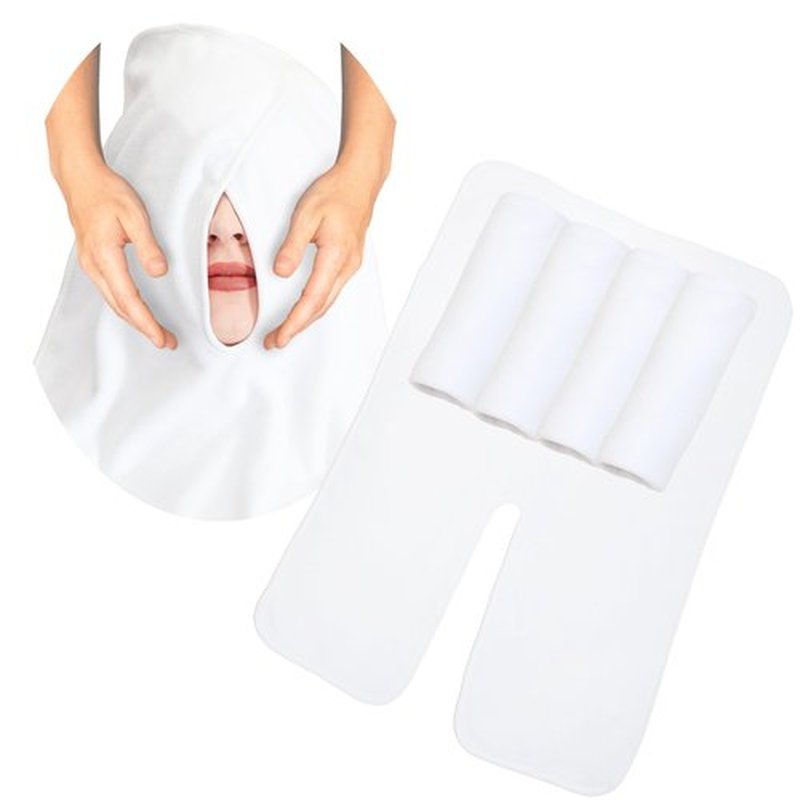 Sofkumo Microfiber Facial Towels for Estheticians - Set of 5 Spa Face Towels for Women, Professional Esthetician Supplies and Esthetician Essentials, Extra Soft, Large U Shaped Massage Spa Towels