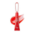 TONYMOLY x Squishmallows Christo Lip Gloss Keychain - Hydrating Sheer Cherry Red Tint, 11ml