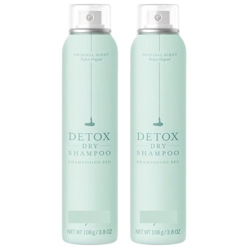 Detox Dry Shampoo Spray - Absorbs Oil & Refreshes Hair | Original Scent, Full-Size 3.8 Oz, Pack of 2