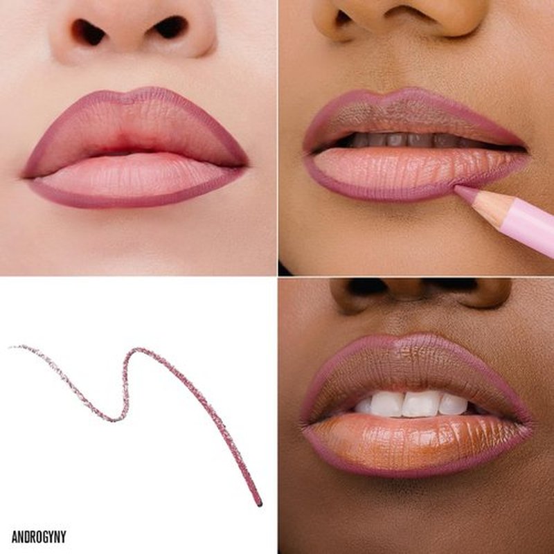 Jeffree Star Cosmetics Velour Lip Liner, 11 Shades, Creamy Formula, Satin Finish, Long-Lasting, Peptide Complex, Mineral Oil-Free, Vegan & Cruelty-Free (Androgyny)