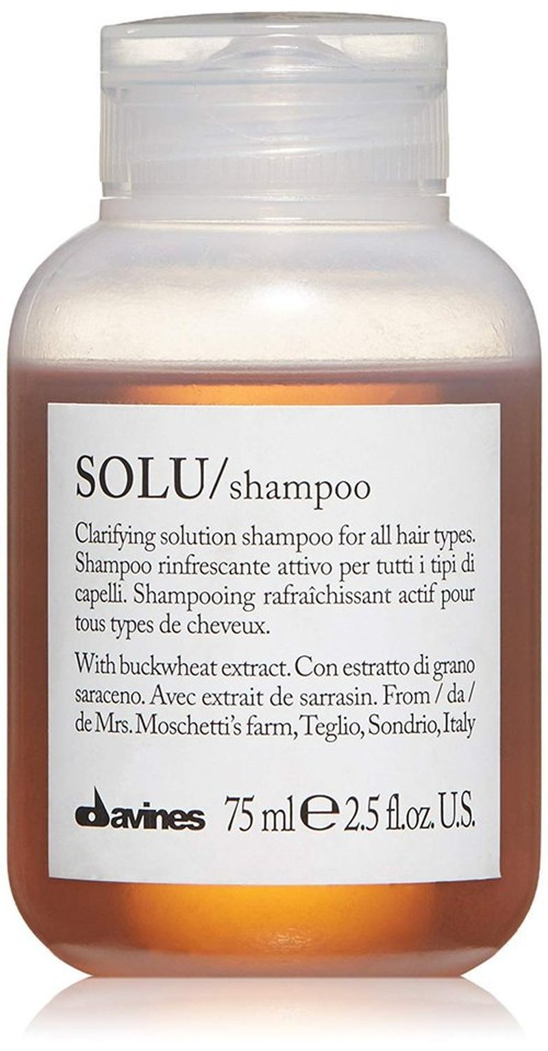 Davines SOLU Shampoo - Clarifying Formula for Residue Removal | Refreshing Scalp & Shiny, Soft Hair
