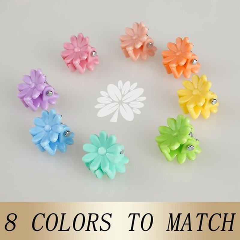 KANPRINCESS 70PCS Mini Claw Clips Small Hair Clips With Fancy Box, Flower and Colorful Designs for Women and Girls Hair Accessories Gift Set (SET3)