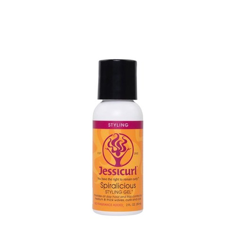 Jessicurl Spiralicious Gel - Frizz Control Hair Styling Gel for Curly Hair | 2 Fl Oz, Vegan & Sulfate Free