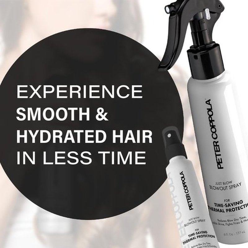 Peter Coppola Just Blow - Heat Protectant Spray for Smoother, Straighter Hair - Travel Size 2 oz