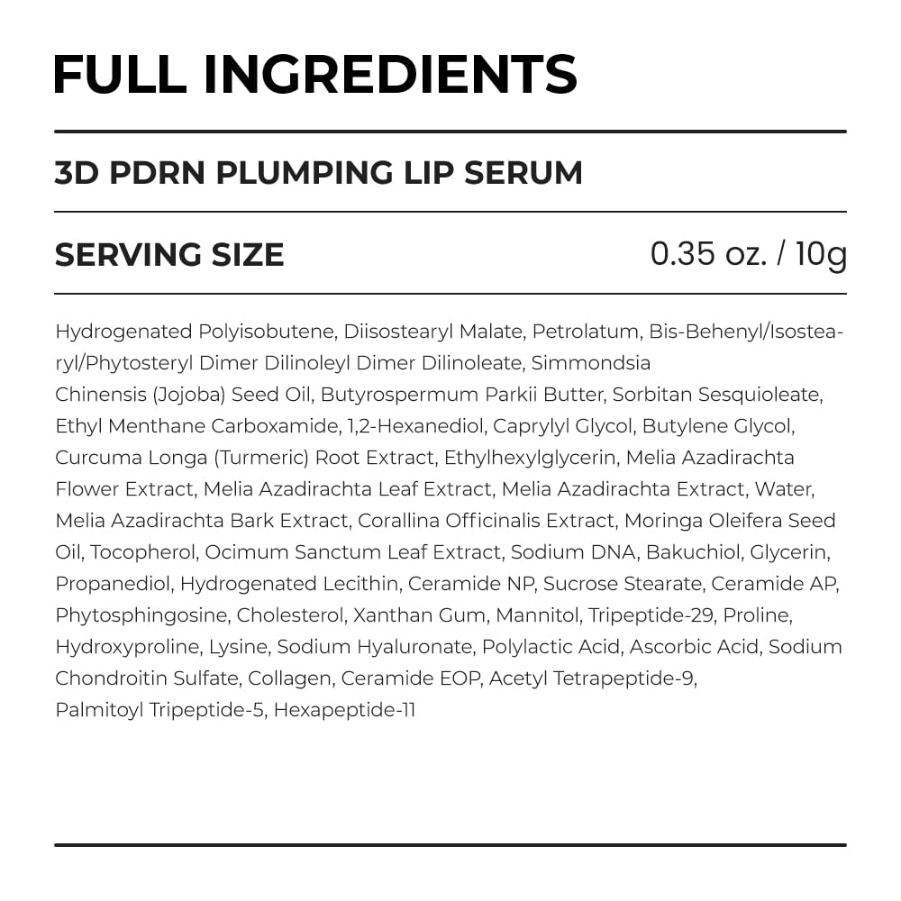 [SKIN&LAB] 3D PDRN X Collagen Lip Serum, Contains PDRN, Bakuchiol, Collagen, Plumping Effect, Smooth & Bouncy Lips, Deep Hydration, Mothers day, gift for mom – 0.35 fl. oz