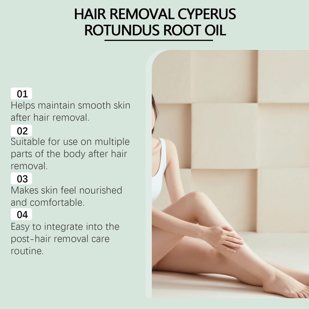 WestShiny Cyperus Rotundus Oil, Cyperus Rotundus Oil for Hair Removal, Deeply Moisturizing & Pore-Shrinking for Women and Men, 2.02 fl oz (60 ml)