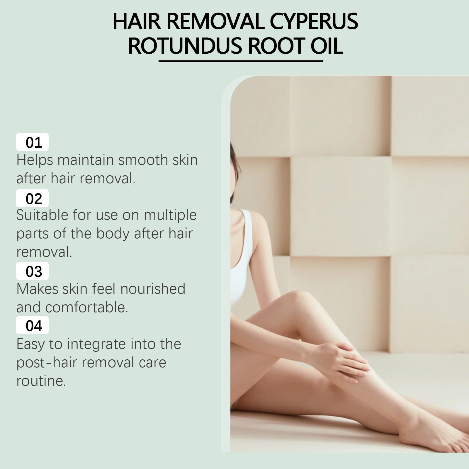 WestShiny Cyperus Rotundus Oil, Cyperus Rotundus Oil for Hair Removal, Deeply Moisturizing & Pore-Shrinking for Women and Men, 2.02 fl oz (60 ml)