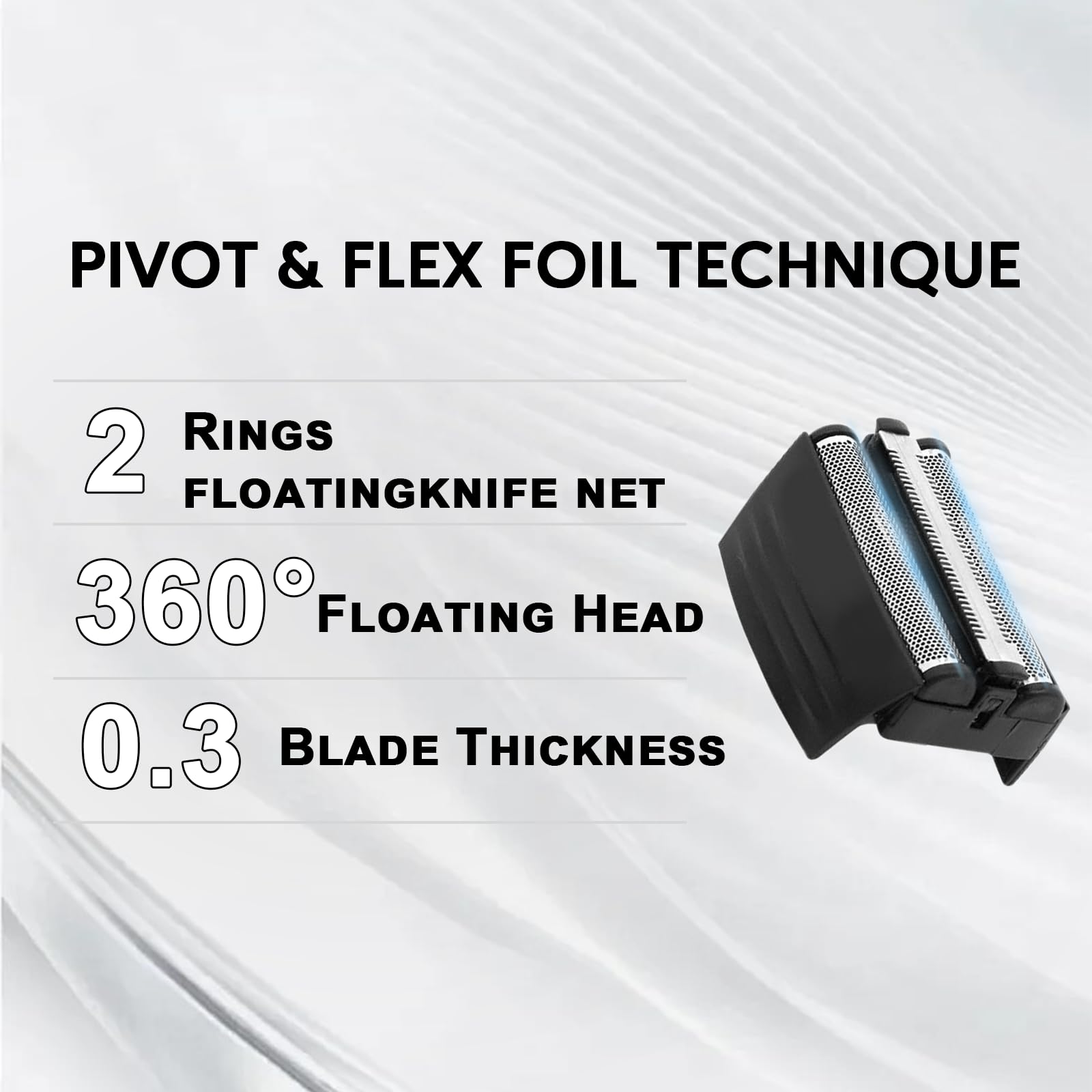 Replacement Foil Cutters for Remington Titanium-X F4900 F5800 F7800,2-Pack