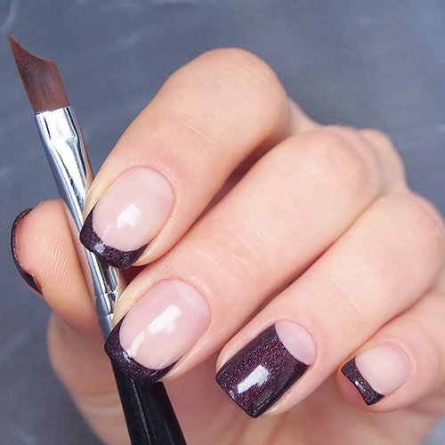 JERCLITY 8pcs Nail Art Brushes Set Ombre Nail Brush Dotting Pen Nail Art Liner Brushes French Tip Brush Lace Nail Brush Gradient Painting Pens Nail Sponges for Ombre Brush Nail Art Tools Set