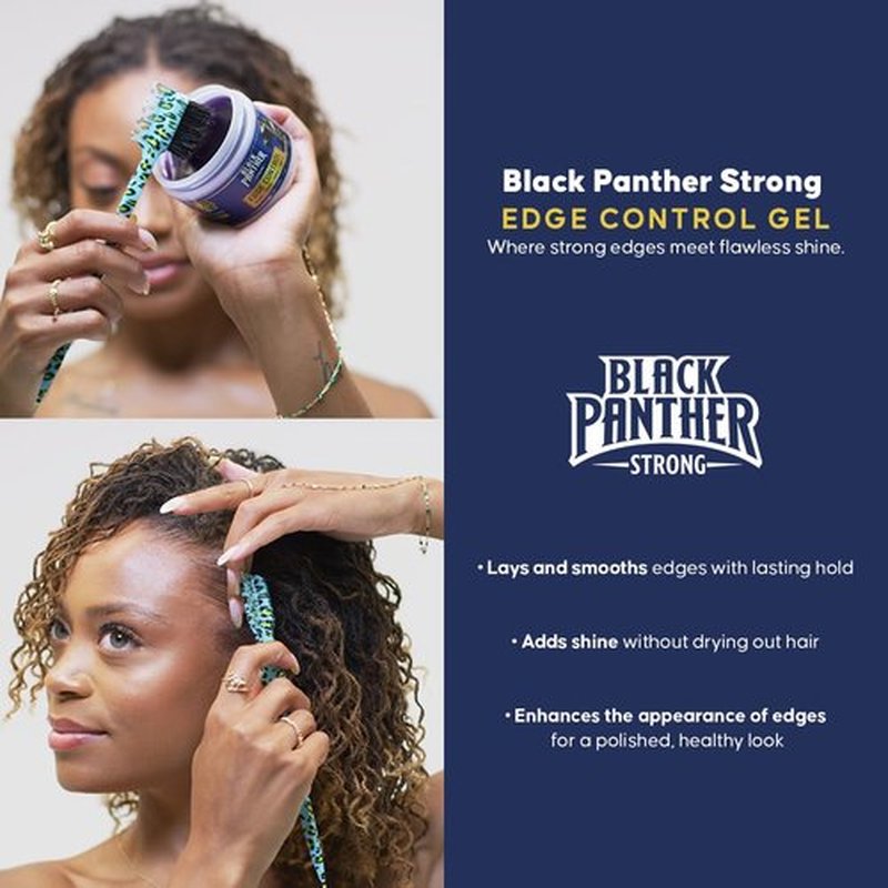 Edge Control Flexible Strong Hold For Natural and Relaxed Hair, Excellent Braiding Gel - Natural Instant 4C Edge Control.