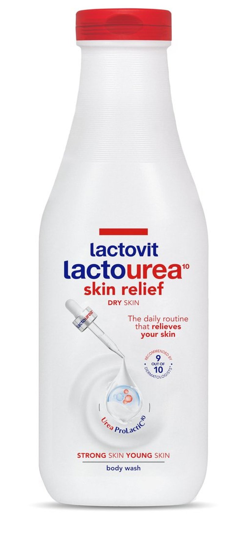 Lactovit | Lactourea Body Wash | Hydrating Shower Gel for Dry Skin | With Urea ProLactiC10 Complex, Lactic Acid & Pure Urea | Soft & Youthful Skin | Dermatologist Recommended | 600 ml