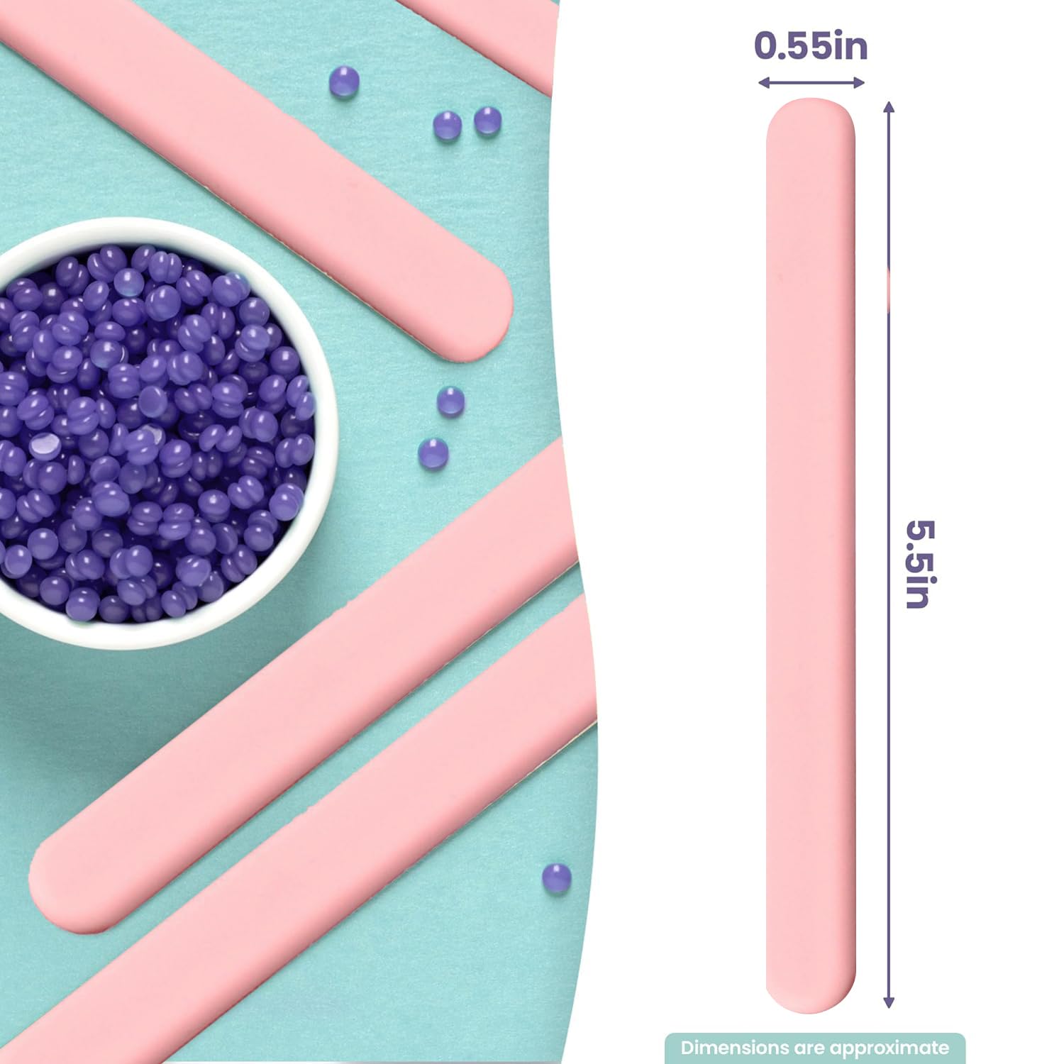 2pc Silicone Wax Warmer Liner, Silicone Wax Bowl for Wax Warmer, Non-Stick Wax Melt Warmer Wax Pot Replacement, Reusable Wax Melt Liner with 2Pcs Wax Spatula Sticks for Hair Removal (pink+purple)