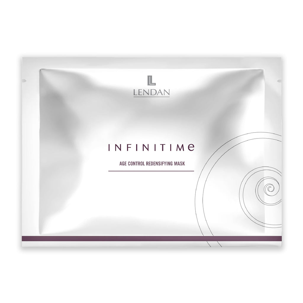 Lendan - Hydrating Facial Mask - Infinitime - 6 Sachets with 1 Décolleté Mask + 1 Face Mask - Deep Hydration - Radiant-Looking Skin - Antioxidant-Enriched Formula