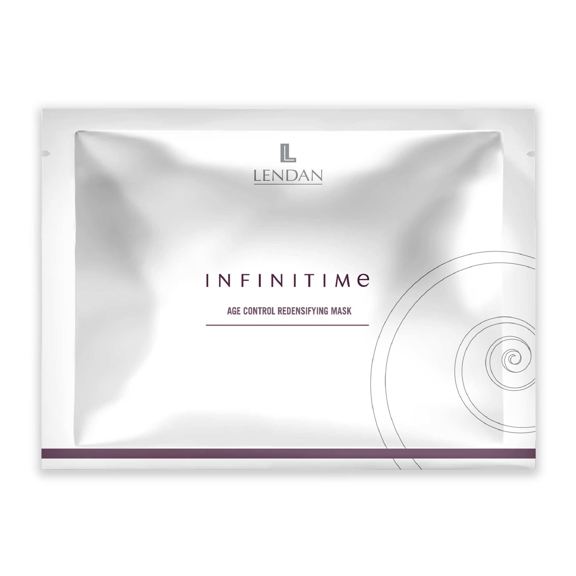 Lendan - Hydrating Facial Mask - Infinitime - 6 Sachets with 1 Décolleté Mask + 1 Face Mask - Deep Hydration - Radiant-Looking Skin - Antioxidant-Enriched Formula