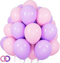 Pink and Purple Balloons - 100 Pack 12-Inch Latex Balloons for Girls' Baby Showers & Birthday Parties