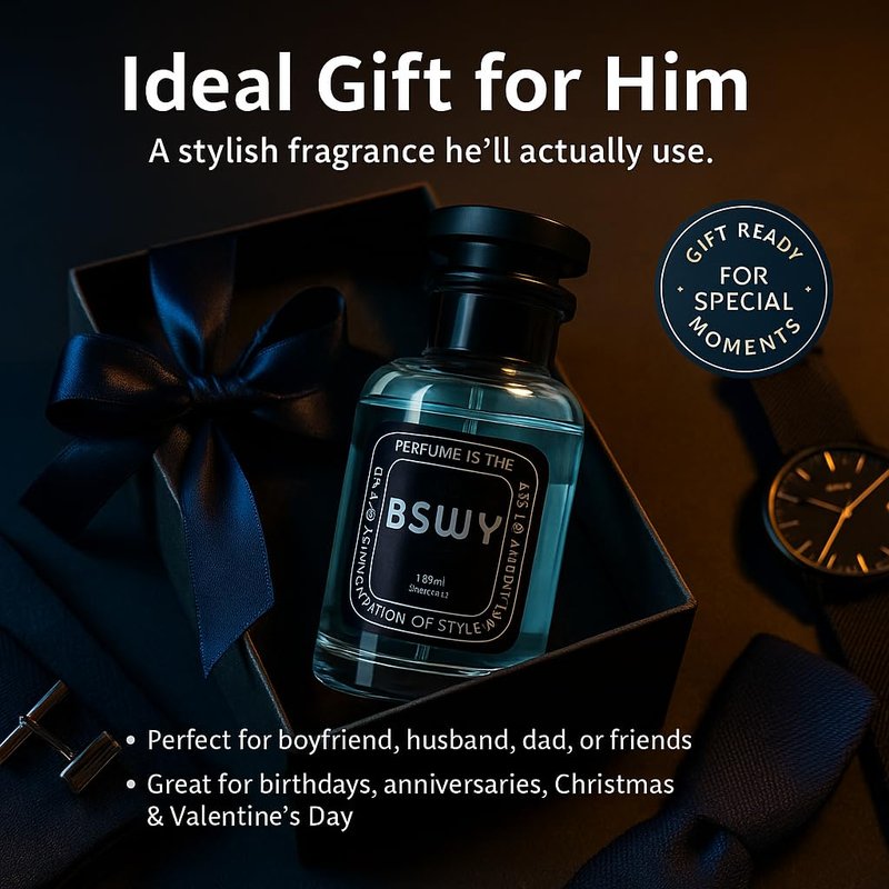 Woody & Spicy Men's Cologne by [Brand Name] - Long-Lasting Eau de Toilette with Citrus & Cedarwood | 100ml