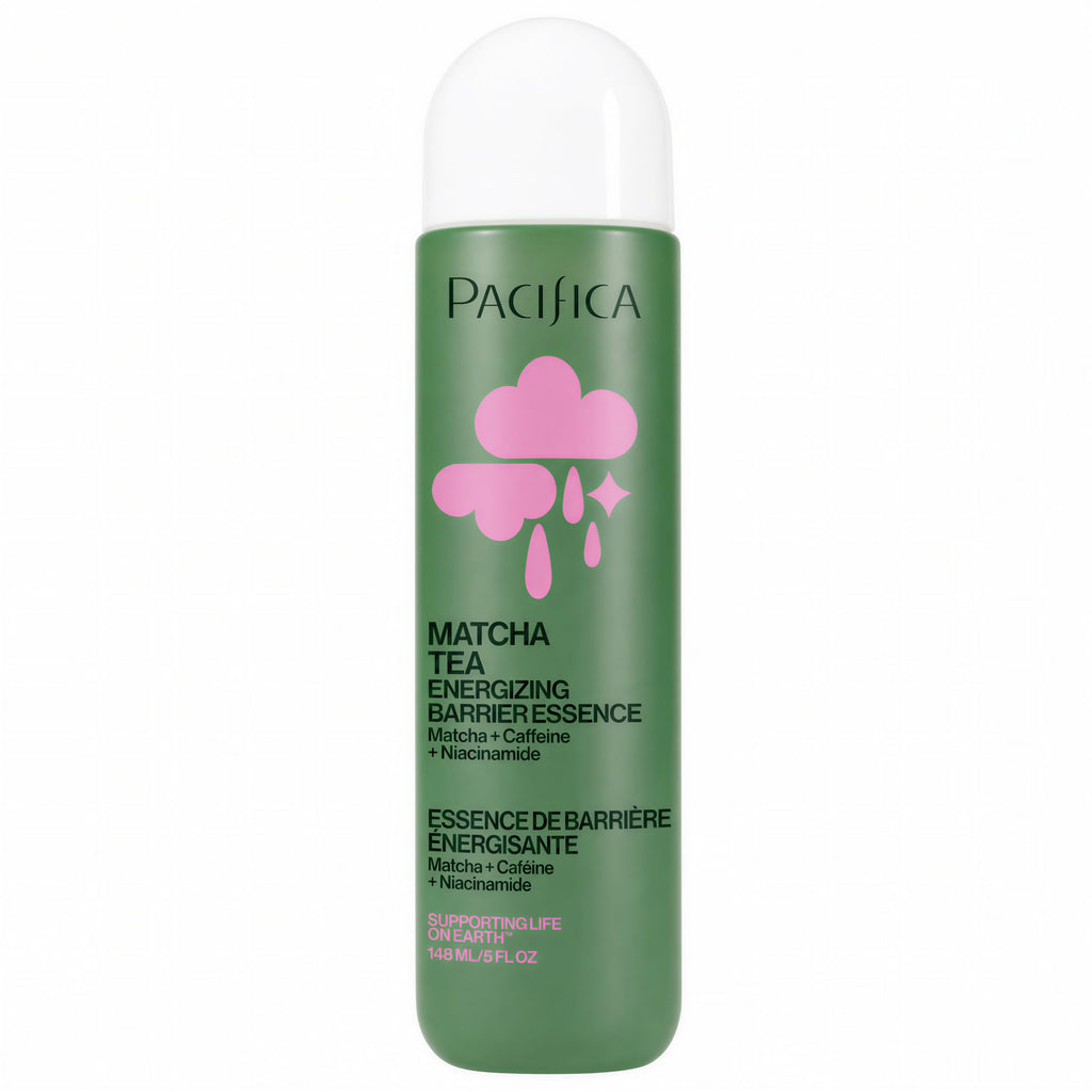 Pacifica Matcha Milk Energizing Barrier Essence, Facial Essence with Matcha Green Tea, Niacinamide and Caffeine, Inulin and Oat Extract, Fast-Absorbing, Vegan and Cruelty-Free