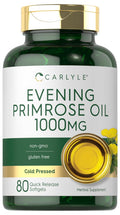 Carlyle Evening Primrose Oil Supplement 1000mg | 80 Softgel Capsules | Non-GMO & Gluten Free