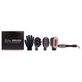 Beachwaver Co. Blow Brush - Midnight Rose | Versatile Blow-Dry Brush for All Hair Types | 2 Speeds, 4 Heat Settings, 4 Attachments
