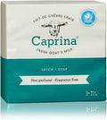 Caprina Fresh Goat’s Milk Bar Soap, FRAGRANCE FREE, (3-Pack), 3.2 oz (90 g) Each, Gentle Daily Cleanser, Softening & Biodegradable Formula, No Phosphates or Parabens