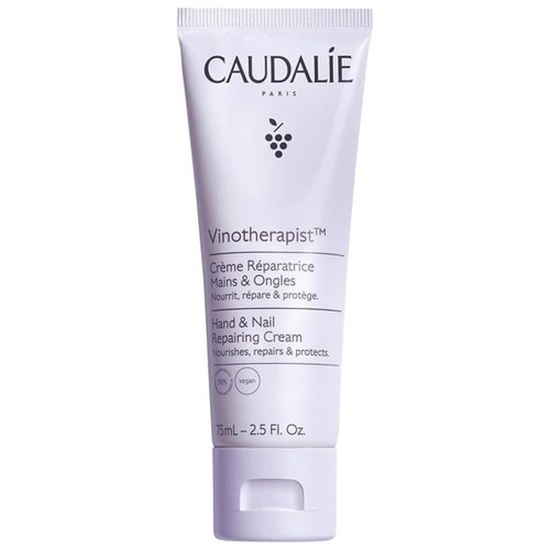 Caudalie Vinotherapist Hand & Nail Cream - Nourishing Shea Butter & Grapeseed Oil | Vegan Formula