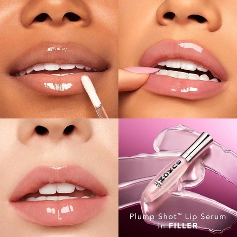 Buxom Plump Shot Lip Serum - Peptide-Infused Gloss with Hyaluronic Acid & Avocado Oil | Hydrating & Plumping