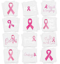 192PCS Breast Cancer Awareness Pink Ribbon Tattoos - Walk/Football Team/Run/Fundraising Giveaways Favors