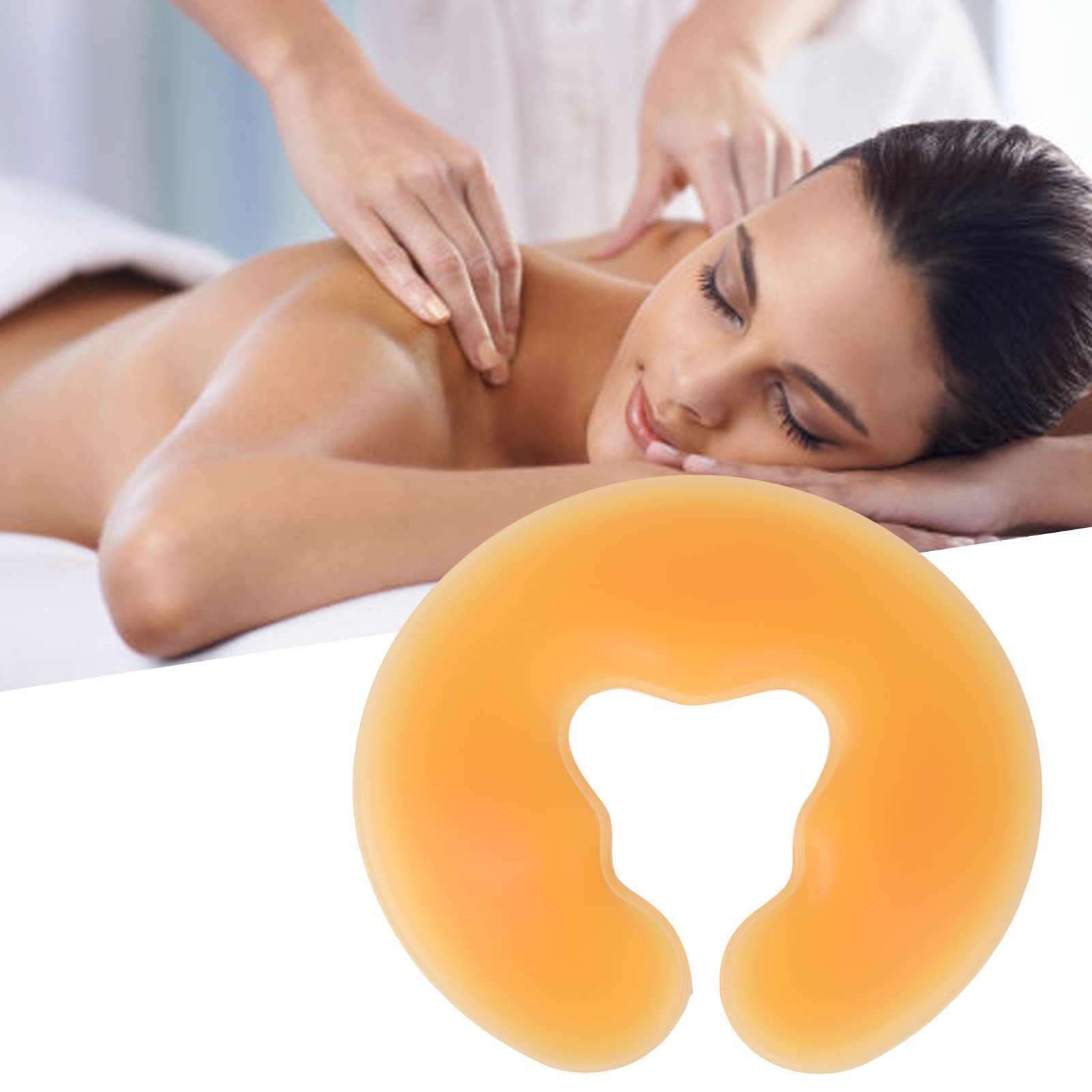 Dioche Silicone Face Cushion for Massage Table, Gel Face Pad, Soft Massage Face Relax Pillow, Silicone SPA Beauty Salon Skin Care Head Cushion Pad