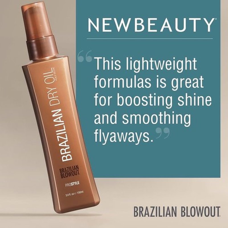 Brazilian Blowout Acai Brazilian Dry Oil - Nourishing Hair Treatment | 3.4 Fl Oz