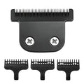 Black Replacement T-Blade with 3 Guards Compatible with Wahl 9864/9864SS/9686/9818A/9854L/9876L/9854/WSS3L/SS2L etc Trimmers.