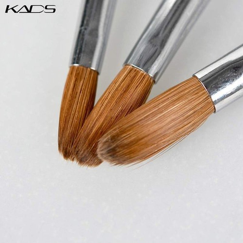 KADS Kolinsky Sable Acrylic Nail Art Brush Red Wood Pen Nail Brush for Nail Art Manicure Tool (6#)