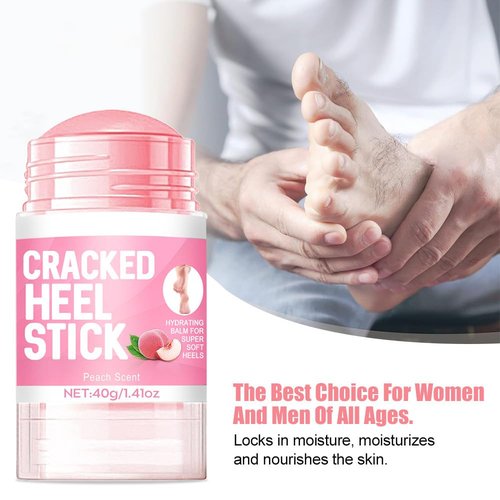 MOC LINK 60% Urea Cream plus 2% Salicylic Acid - 1.41 * 2 oz Urea Foot Hand Cream Stick for Removing and Smoothing Cracked Hands Elbows Feet Knees, Moisturizes and Hydrates the Dry Skin, Peach Scent