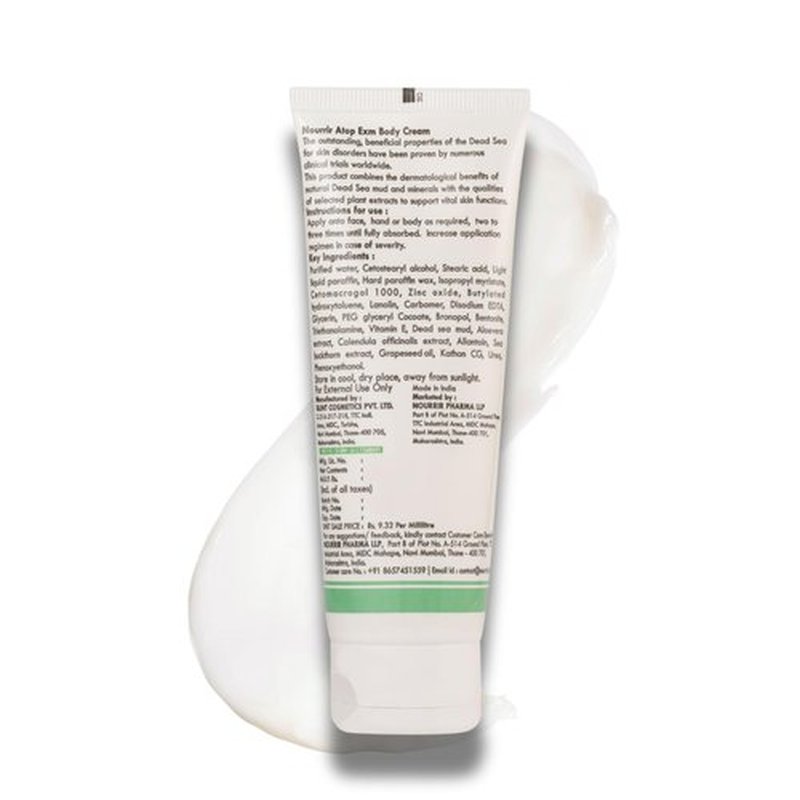 NOURRIR Atop Exm Face & Body Hydrating Moisturizer for Dry to Very Dry, Sensitive Skin| Moisturizer for Deep Nourishment & Hydration| Non-Greasy, Fragrance-Free| Paraben Free | 75 ml