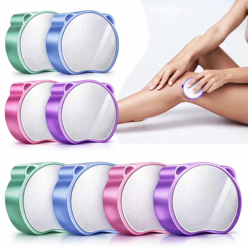 Magic Crystal Hair Eraser, Suitable for Men and Women Painless Exfoliating Crystal Hair Removal Tool, Magic Crystal Hair Remover for Legs and Back of Arms (Blue)