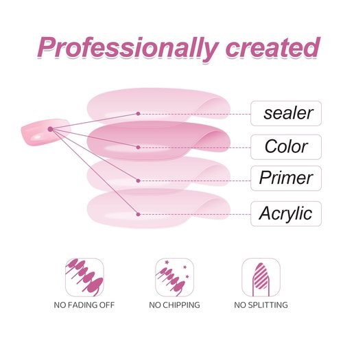 RTKHFZE Xl Press on Nails Long Square Fake Nails French Tip Glue on Nail with Designs Nails Charm and Rhinestones False Acrylic Nails Full Cover Stick on Nail for Women Nail Decorations