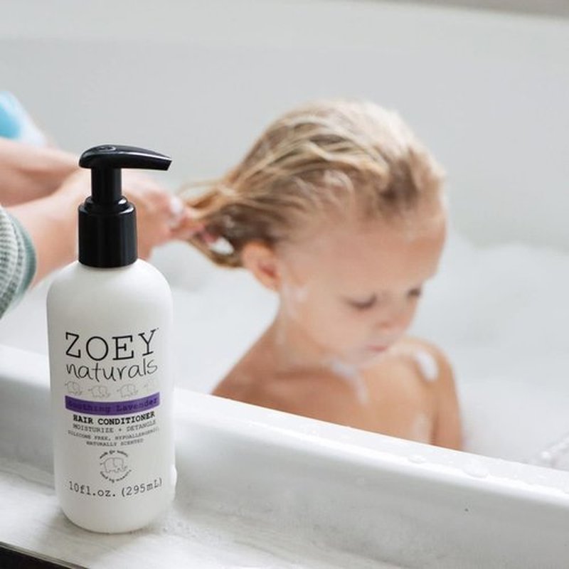 Absolutely Natural - Soothing Lavender Hair Conditioner for Kids | Tear-Free & Hypoallergenic, Made in USA