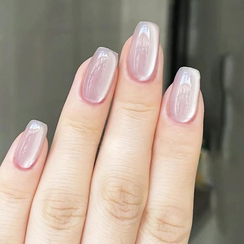 4Pack 96Pcs Medium Press On Nails - Square False Nails with Gradient Design, Full Cover Glossy Acrylic Nails, Glitter Press On Nails for Women Girls - Reusable Stick On Nails