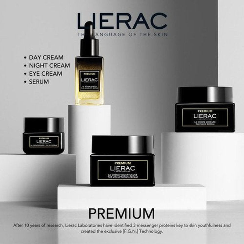 Lierac The Voluptuous Cream Refill - Reduces Wrinkles, Enriched with Niacinamide, Hyaluronic Acid & Shea Butter, Suitable for All Skin Types, Nourishes & Smooths Skin - 50ml Refill