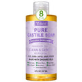 Yoken Pure Castile Soap Liquid Lavender 8 OZ, Made with Certified Organic Oils, Gentle Lavender Soap for Hands & Body Wash, Face, Dishes, Laundry & More - Vegan & Natural Ingredients Cleanser