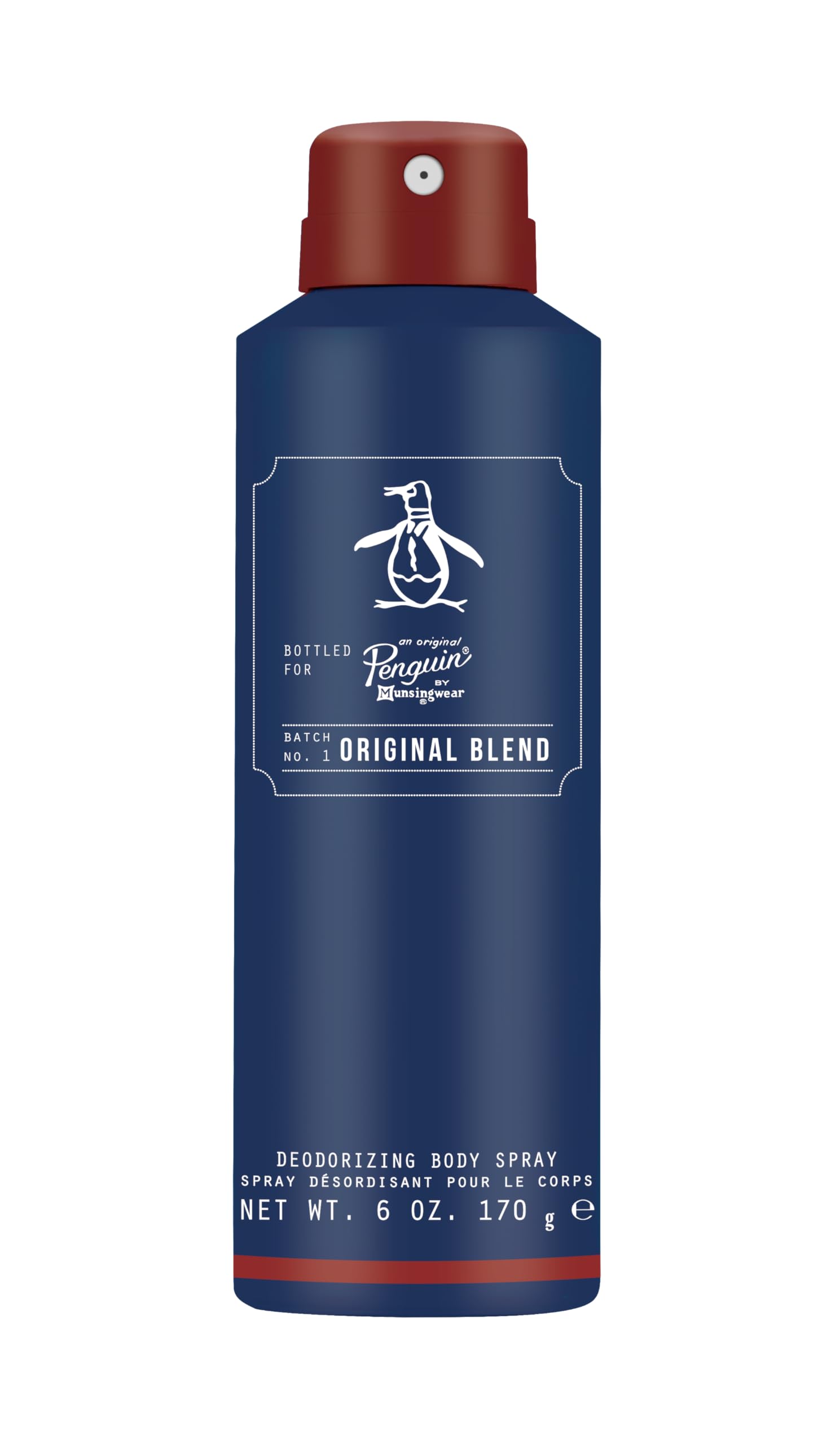 Original Penguin Original Blend Body Spray for Men - Body Spray Cologne, EDT, All Over Men's & Boys Mist with Notes of Bergamot, Lime & Musk - 6 fl oz