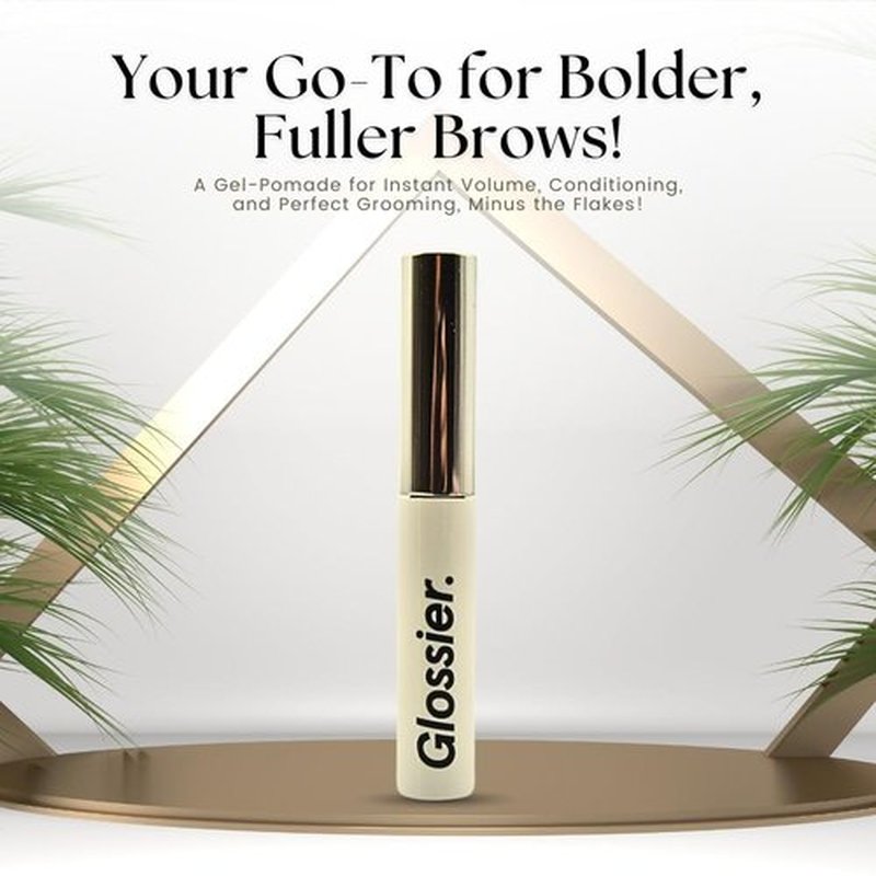 Glossier Boy Brow Volumizing Eyebrow Gel - Medium-Dark Brown for Fuller, Natural Brows
