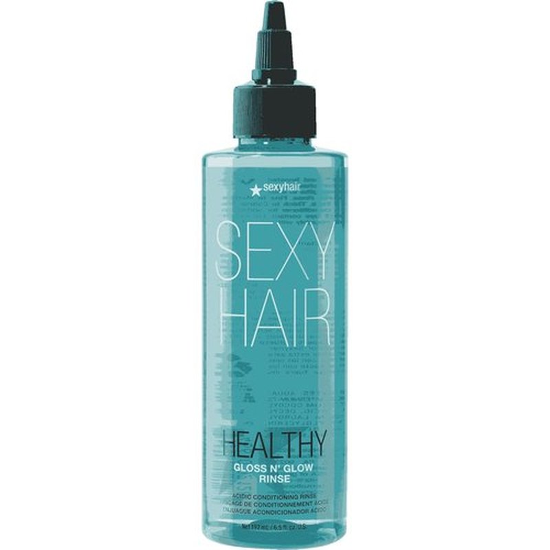 SexyHair Healthy Gloss N' Glow Conditioning Rinse - Lightweight Shine Enhancer for All Hair Types, 6.5 fl oz