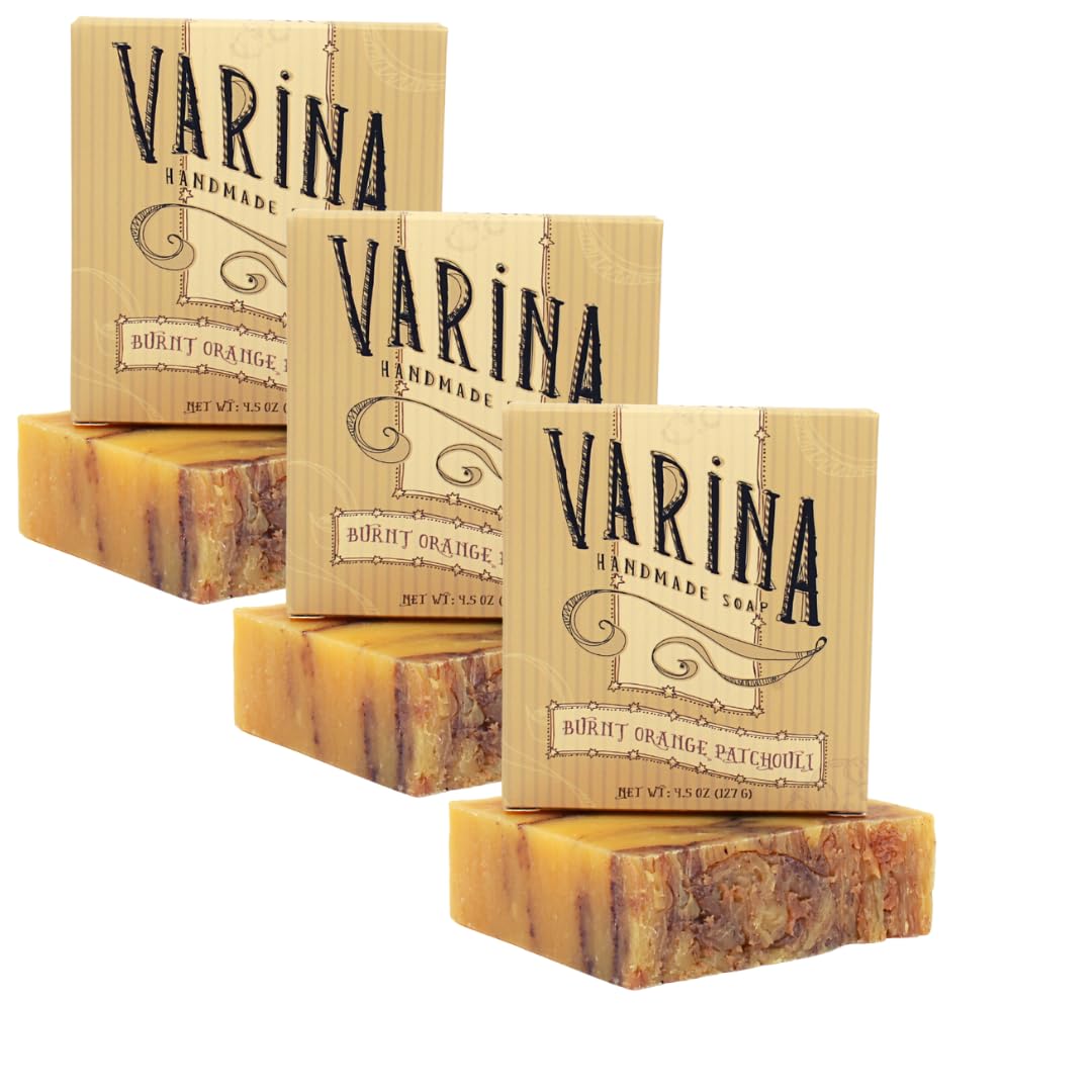 Varina Organic Earthy Scents Bar Soap - Gentle Cleansing for Sensitive Skin, Experience Healthy and Glowing Skin