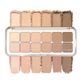 CLIO Pro Eye Palette Air, 12-Color Eye Shadow Palette, Matte Shimmer Mix, Air-Fit Blendable Pigmented Buildable Color, Low Fallout, Warm Brown Nude Neutral Tone, Daily Korean Makeup (08 LATTE SENIOR)