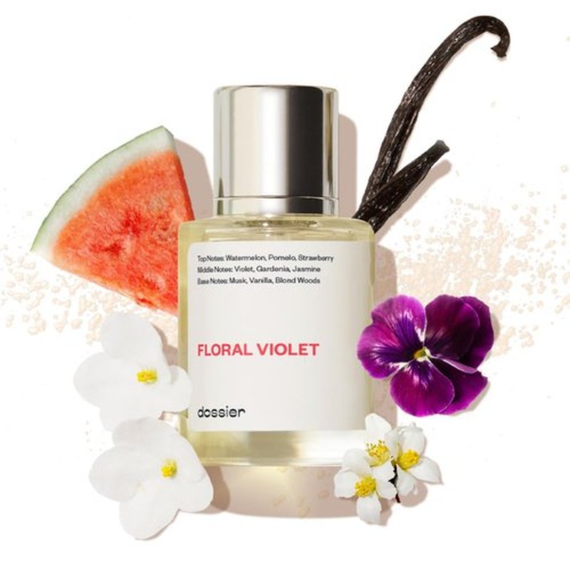 Dossier Floral Violet Eau de Parfum | Inspired by M. Jacobs Daisy | Vegan & Paraben-Free | 1.7 oz (50ml)
